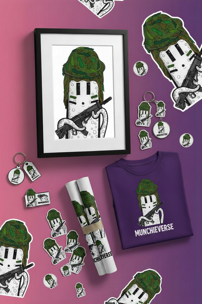 Grunt Munchie scattered layout mockup